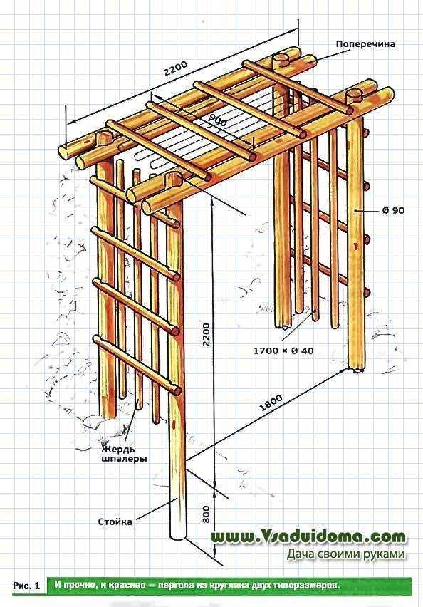 Как сделать шпалеру для винограда своими руками