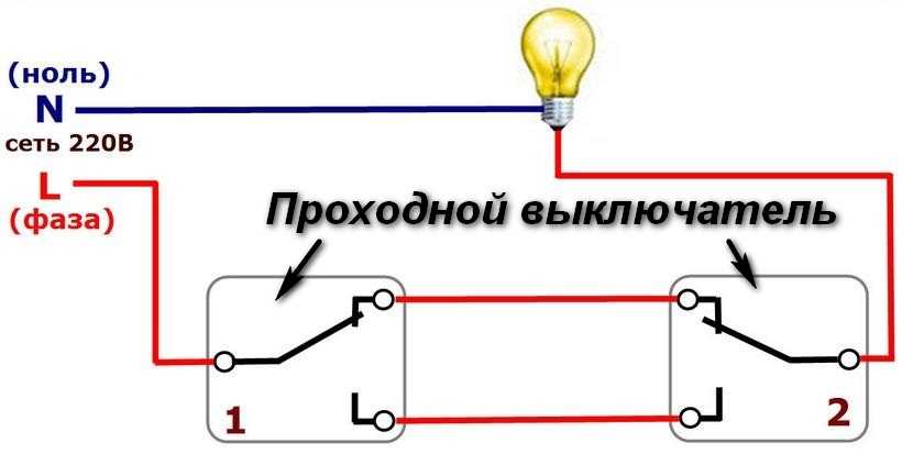 Как сделать проходной выключатель из обычного своими руками, схемы с видео