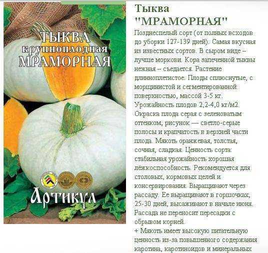 Тыква "мраморная": описание сорта, фото, отзывы, особенности посадки