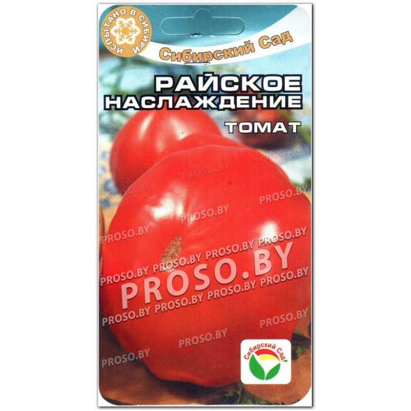 Томат райское наслаждение: описание и характеристика сорта, фото, отзывы, урожайность