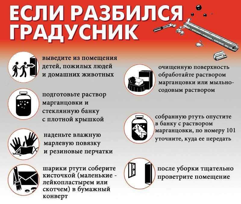 Что делать если разбился градусник :: инфониак