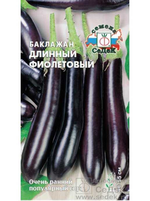 Баклажан длинный фиолетовый - описание сорта, фото, отзывы, посадка и уход