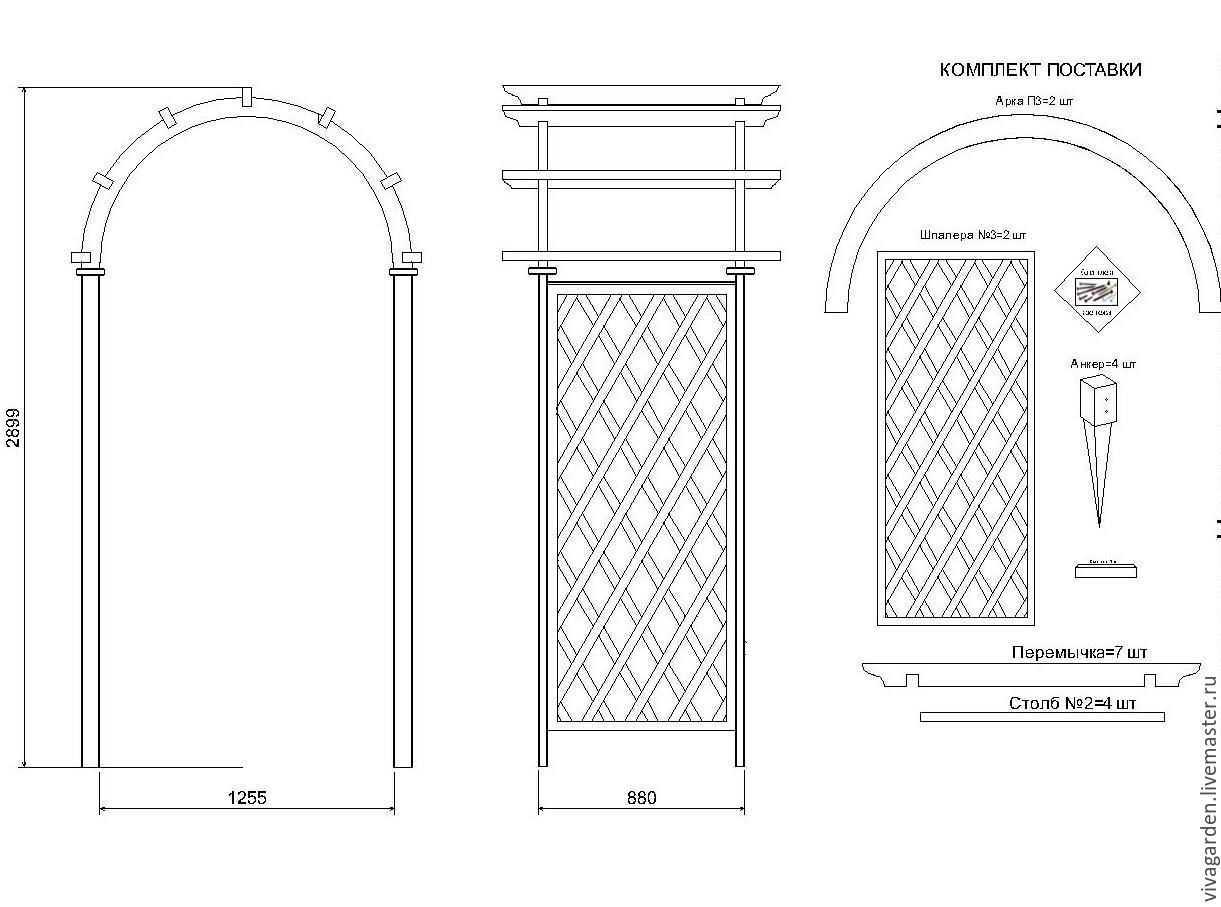 Садовая арка своими руками: материалы, идеи с фото, пошаговая инструкция