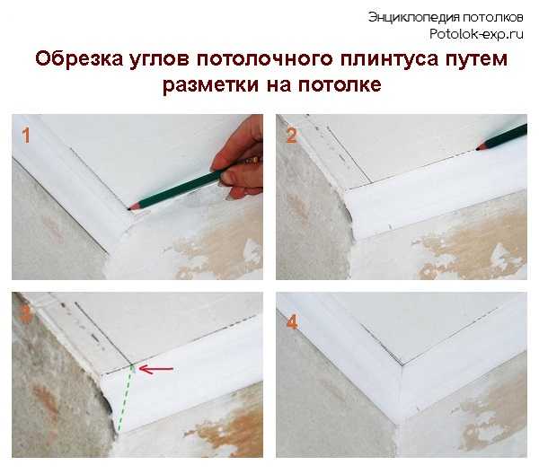 Как сделать угол на потолочном плинтусе - внутреннем и внешнем с фото и видео