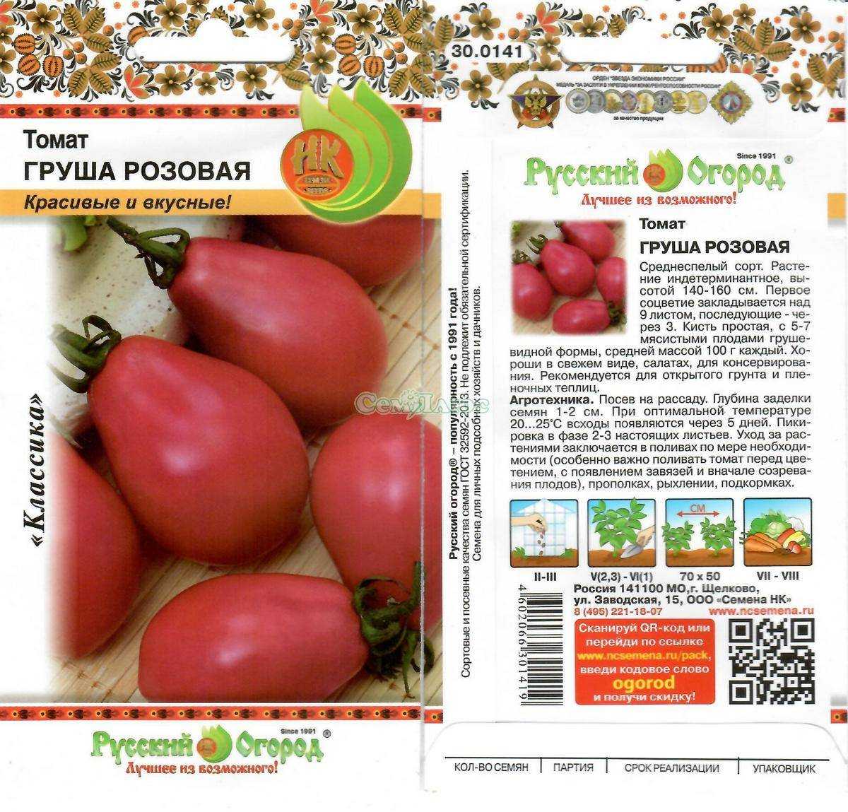 Полное описание томата грушовка: характеристики, фото и отзывы