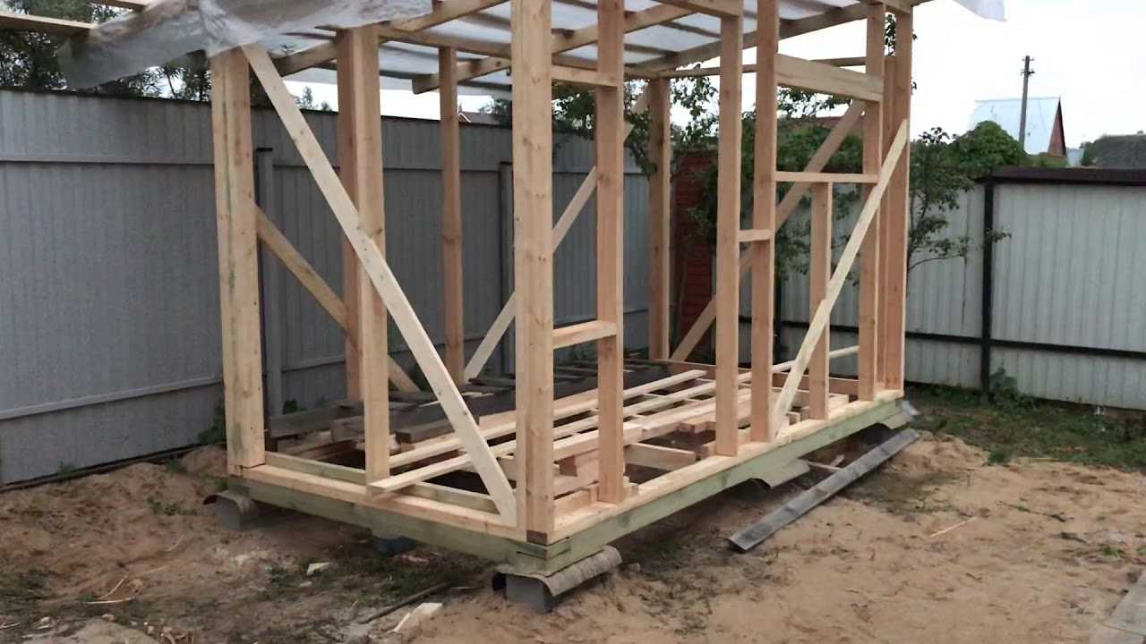 Строительство каркасного сарая с односкатной и двускатной крышей своими руками? пошаговая инструкция +видео